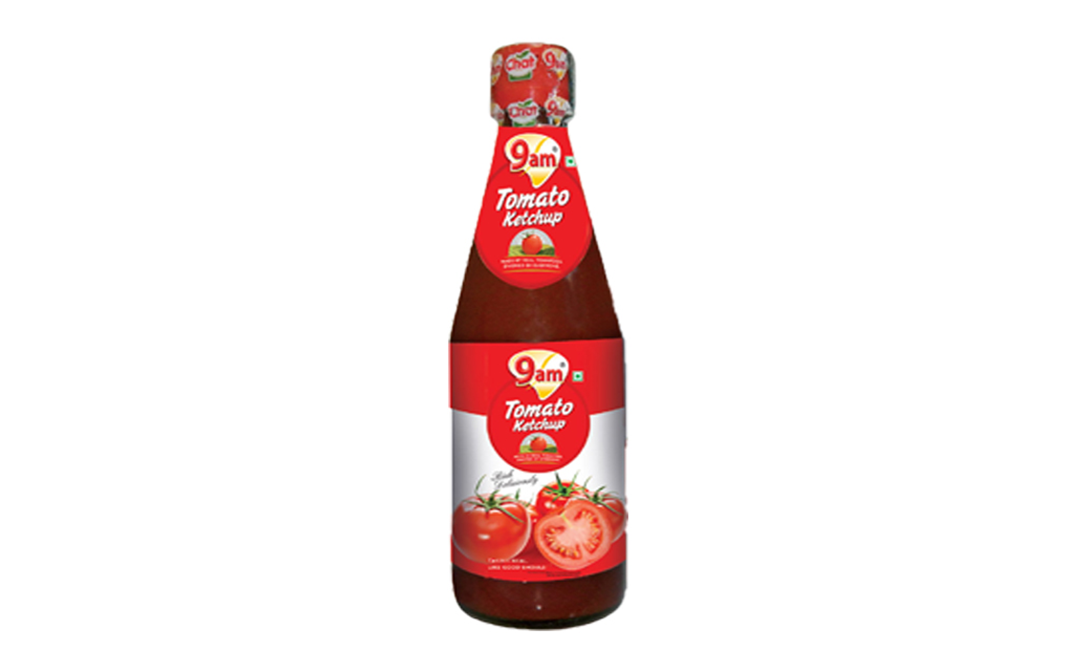 9am Tomato Ketchup No Onion No Garlic   Glass Bottle  500 grams